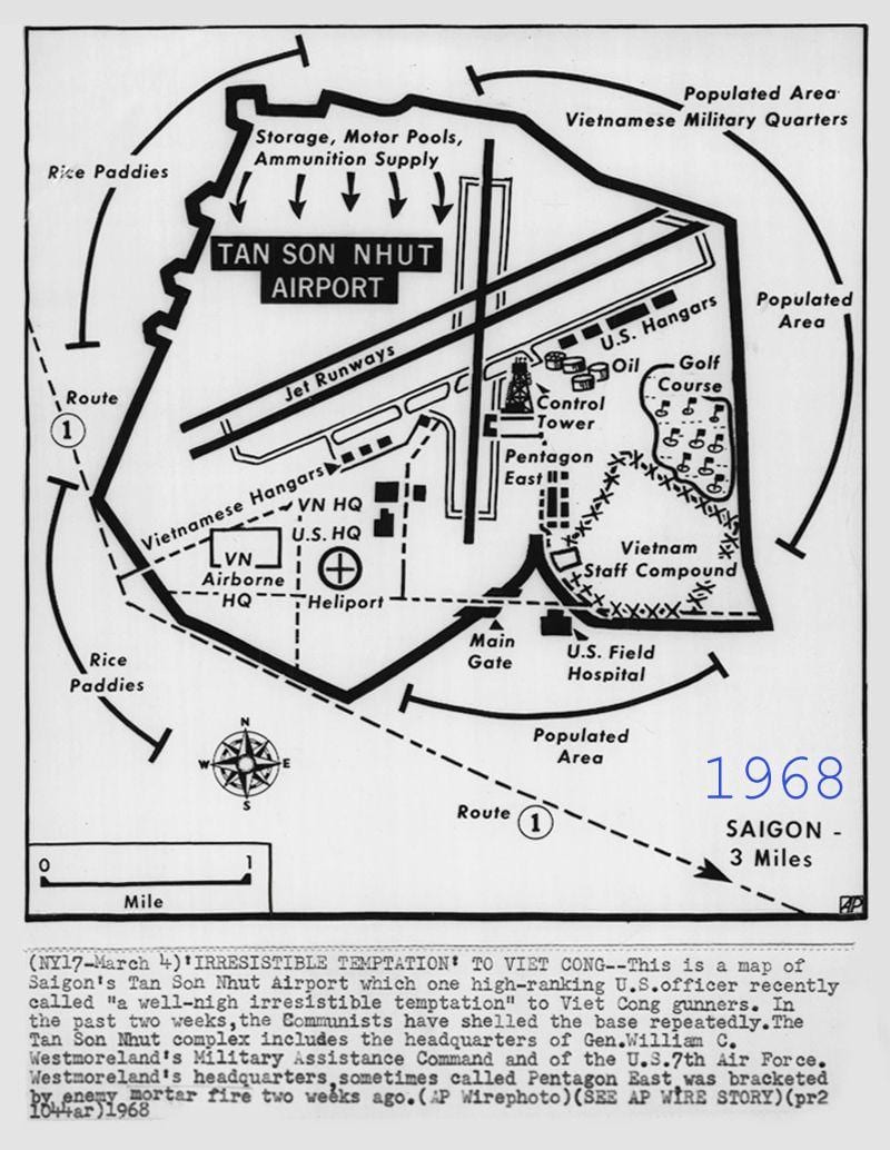 Mapa de saigón 1968