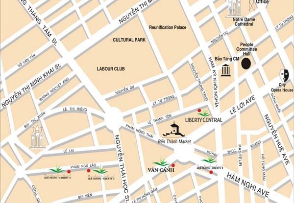 saigon atracciones mapa