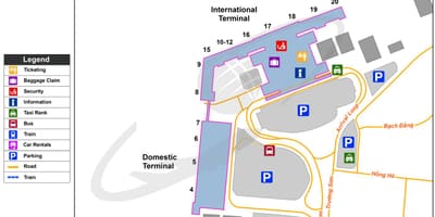 Aeropuerto internacional Tan son nhat mapa