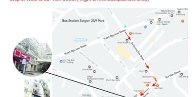 La ciudad de Ho chi minh autobús 109 mapa de la ruta