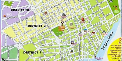 Mapa de la ciudad de ho chi minh city center