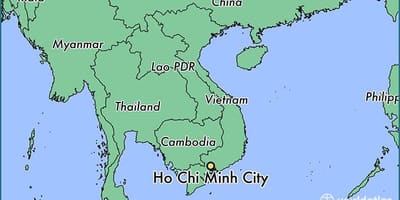 Mapa de ciudad ho chi minh mundo