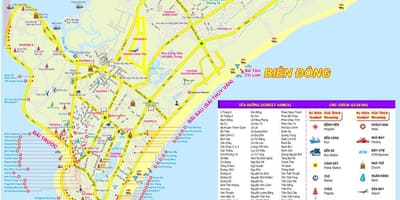 Mapa de la ciudad de ho chi minh de la ciudad de puerto