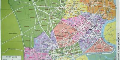 Mapa de la ciudad de ho chi minh de la calle