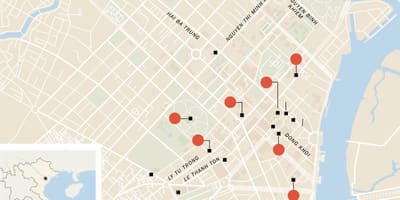 Mapa de le thanh ton calle