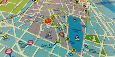 La ciudad de Ho chi minh recorrido a pie mapa