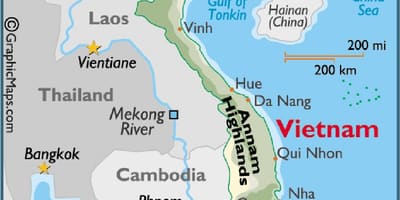 Mapa de saigón en