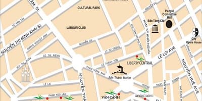 Saigon atracciones mapa